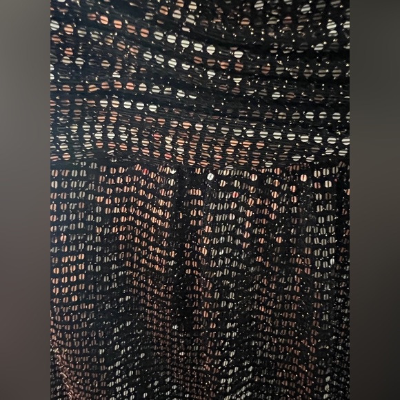 Calvin Klein: Bronze One Shoulder Straight Formal Gown - Picture 3 of 7